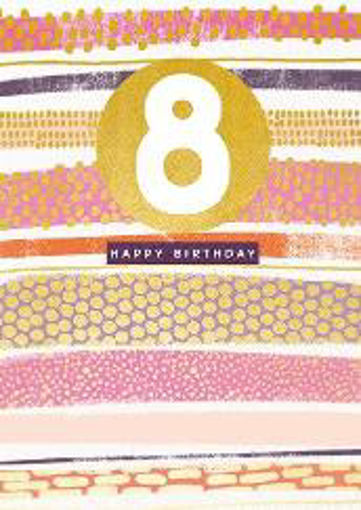 Picture of HAPPY 8TH BIRTHDAY CARD FEMALE